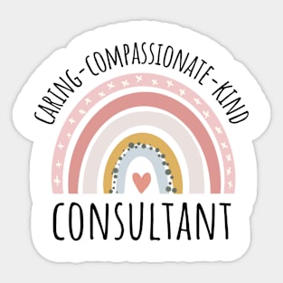 Consultant Pastel Rainbow Sticker